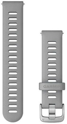 Garmin Quick Release (18 mm) Silicone, Powder Grey - Silver