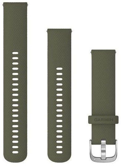 Garmin Quick Release (20 mm) silicone, Moss - Silver