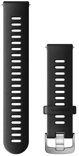 Garmin Quick Release (22 mm) Silicone, Black - Silver