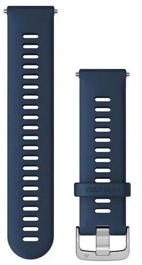 Garmin Quick Release (22 mm) silicone, Tidal Blue - Silver