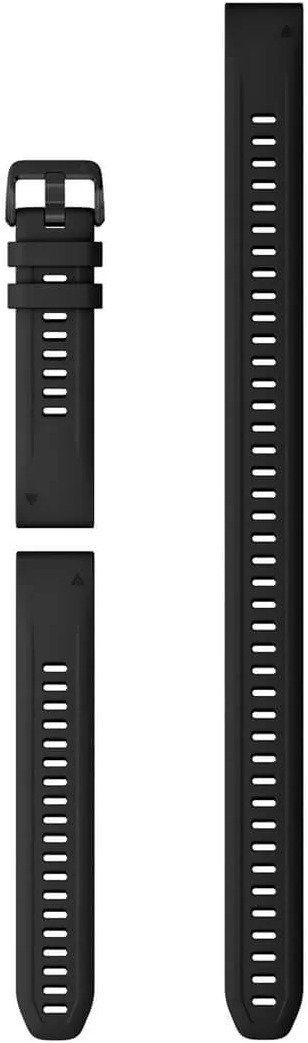 Garmin Silicone QuickFit 20 - Black (+ extra long)