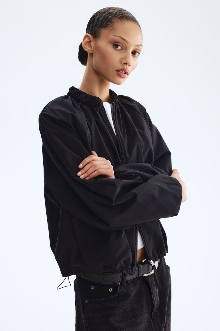 Gathered Bomber Jacket