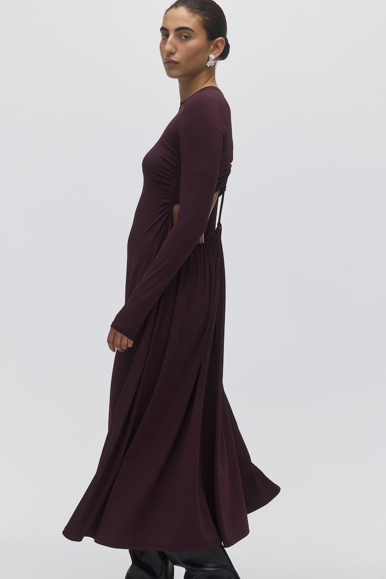 Gathered Jersey Dress