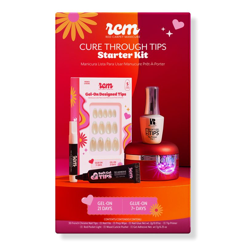 Gel-On Cure Through Designed Nail Art Tips Starter Kit