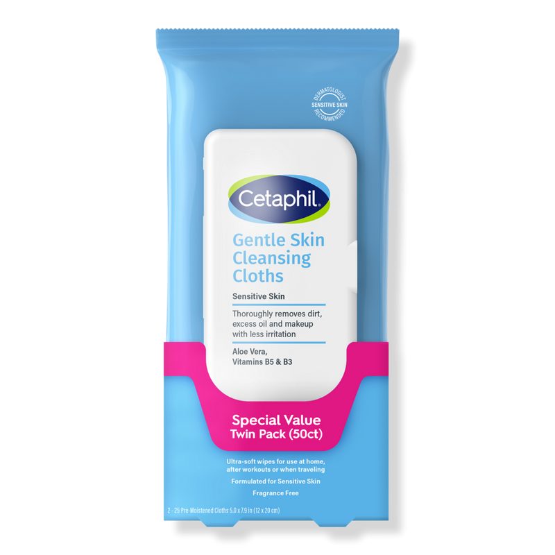 Gentle Skin Cleansing Cloths Twin Pack