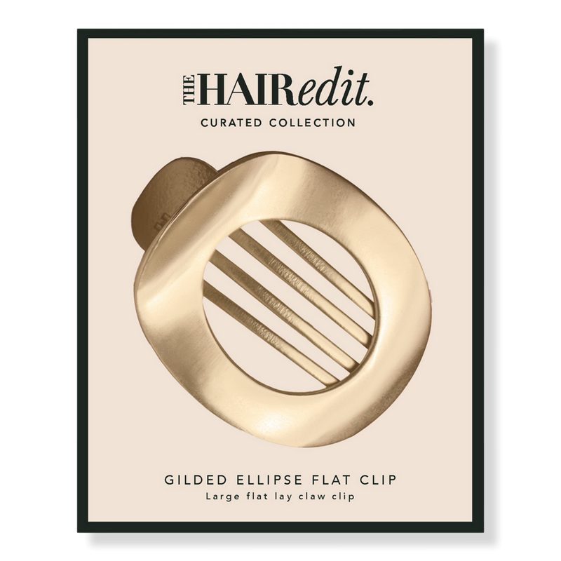Gilded Ellipse Flat Lay Claw Clip