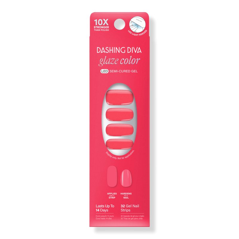 Glaze Color Semi-Cured Gel Nail Strips - Sonic