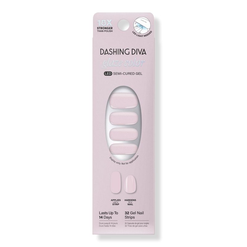 Glaze Color Semi-Cured Gel Nail Strips - Whisper