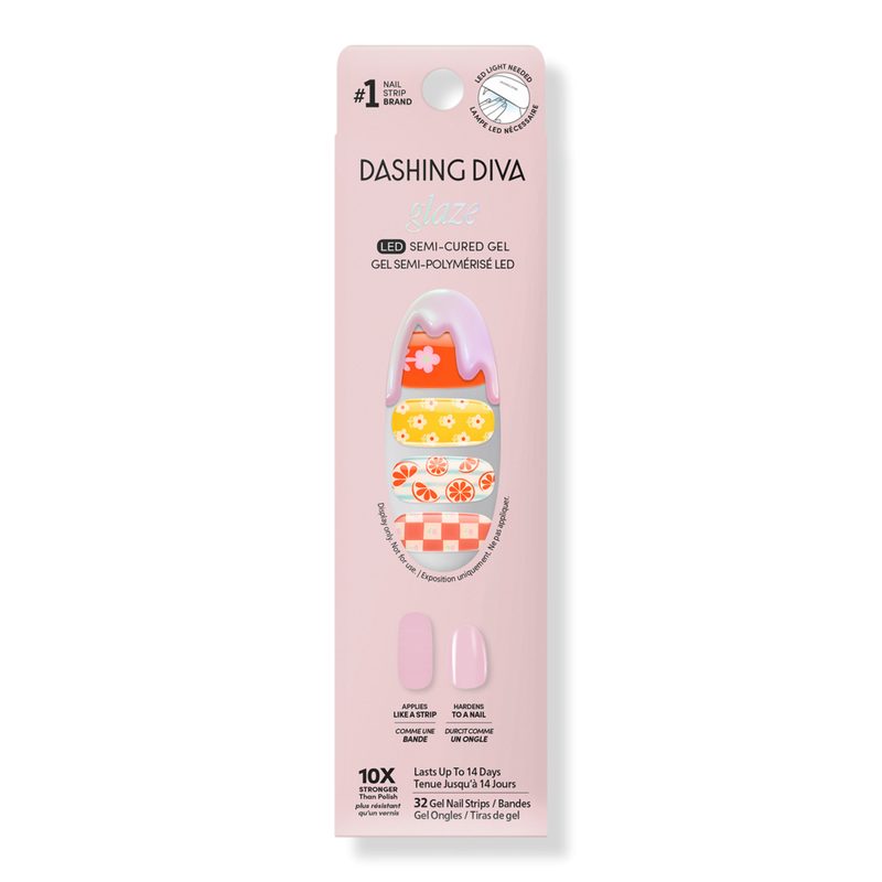 GLAZE DESIGN, Semi-Cured Gel Nail Strips - Buda Zest