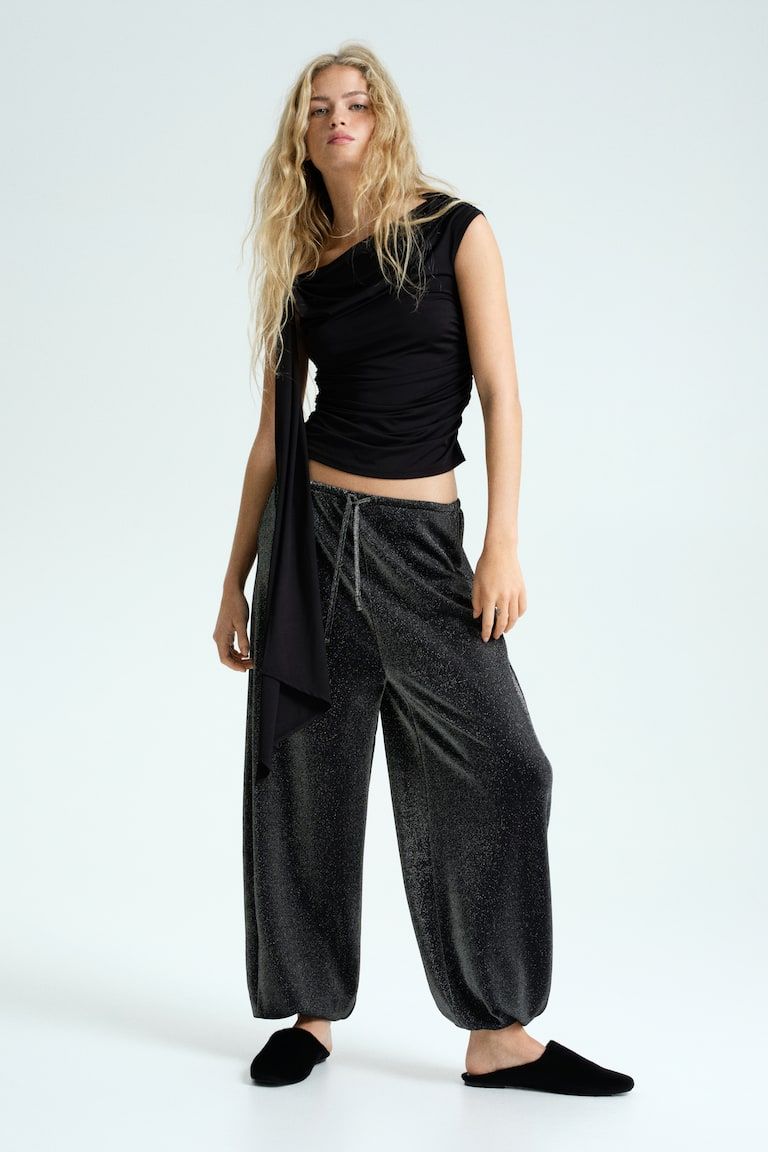 Glittery Balloon Pants