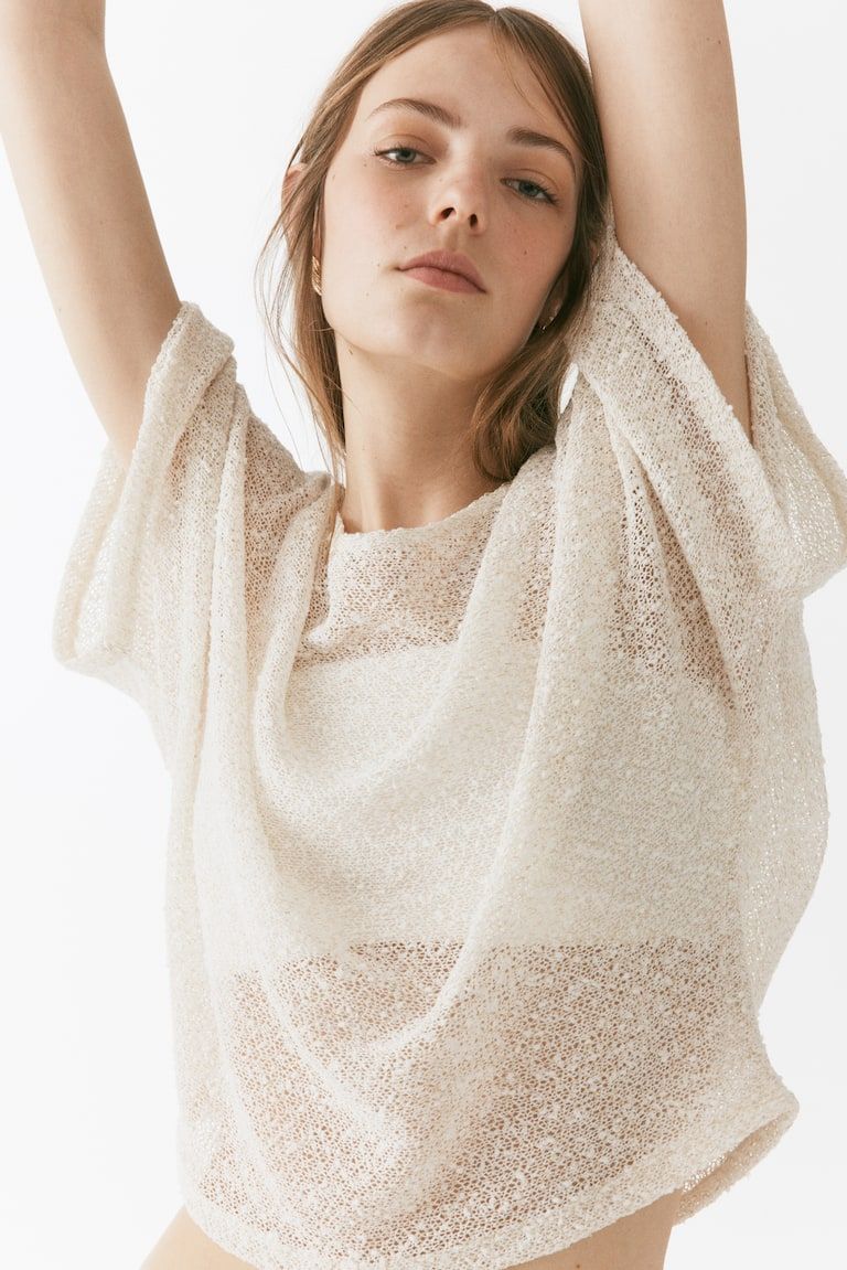Glittery Knit Top