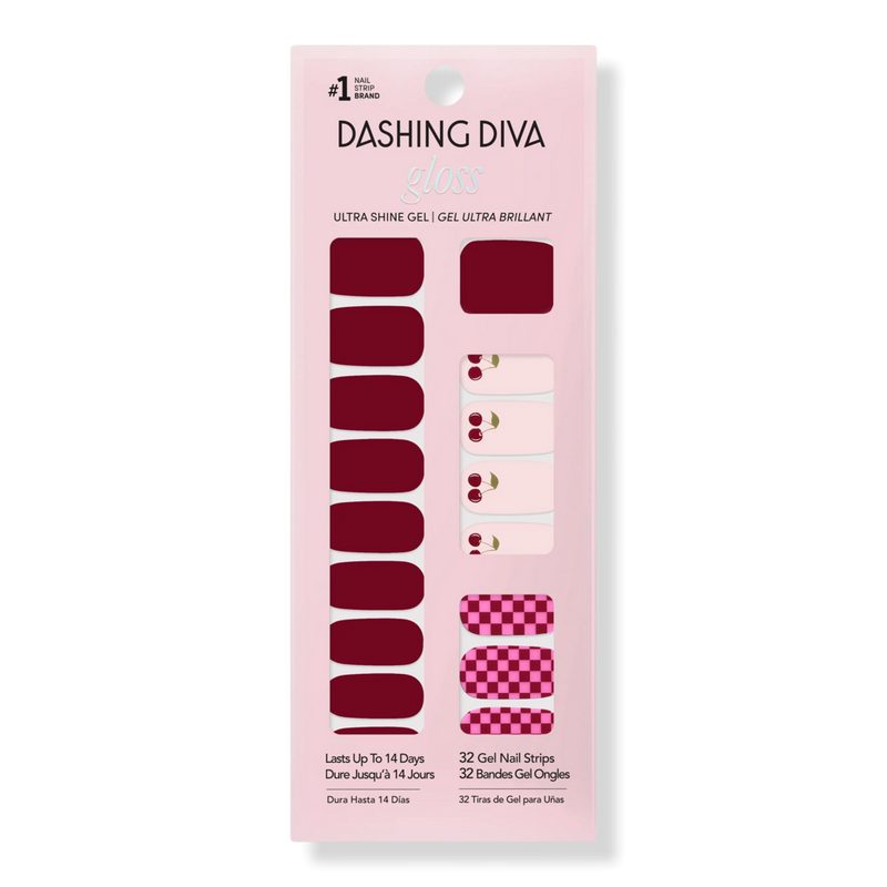 GLOSS, Gel Nail Polish Strips, Cha Cha Cherry
