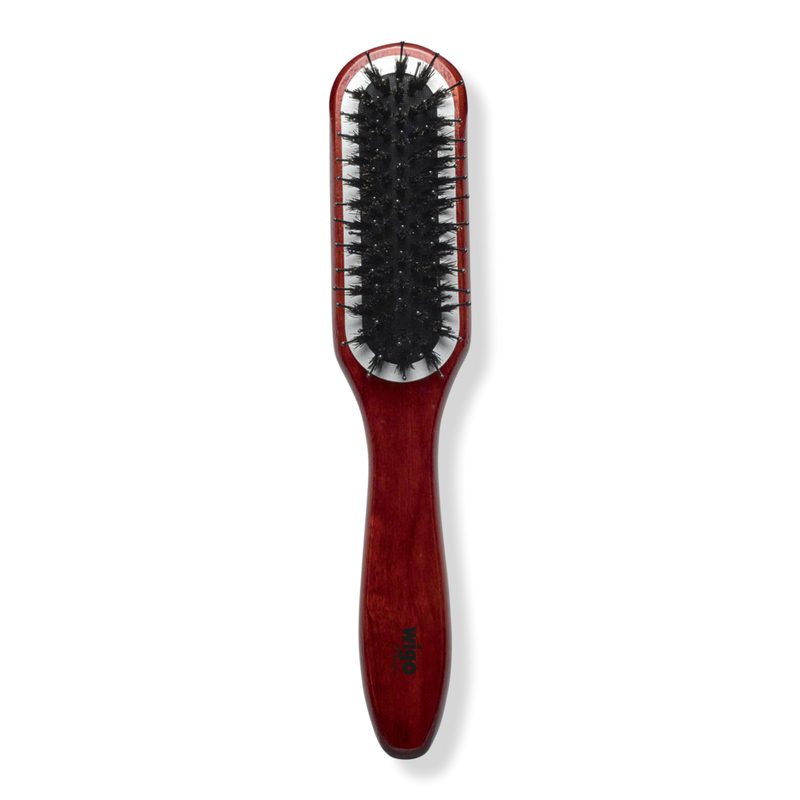 Glossy Finish Boar Blend Bristles Cushion Hair Brush