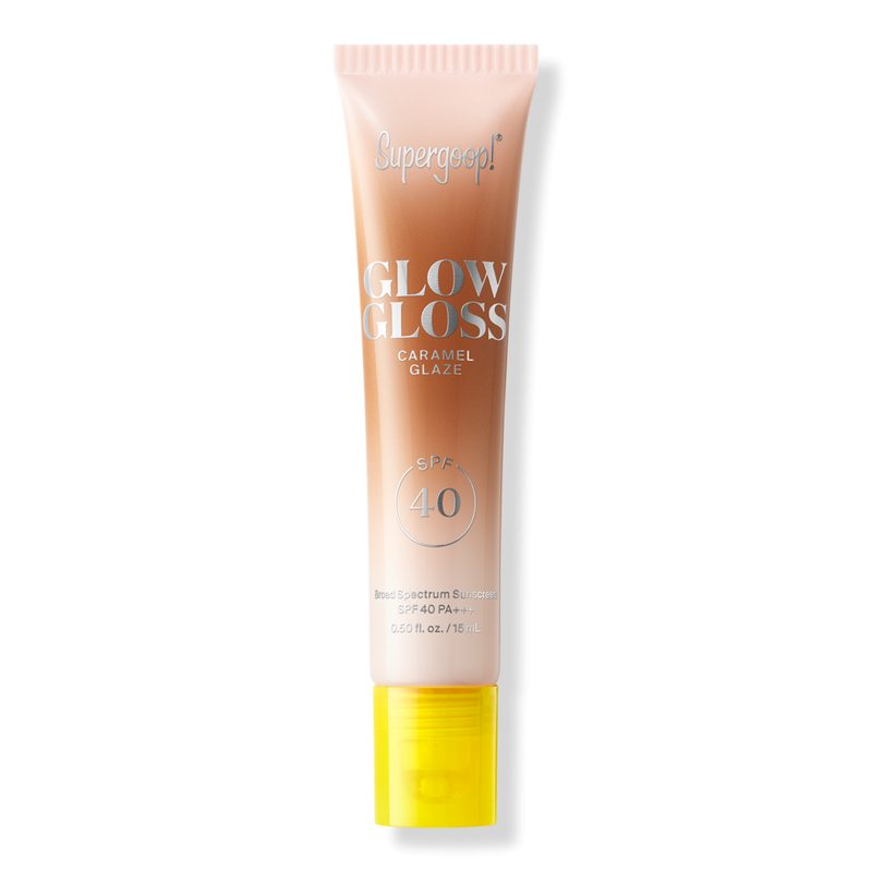 Glow Gloss SPF 40 Lip Balm with Peptides & Shea Butter - Caramel Glaze