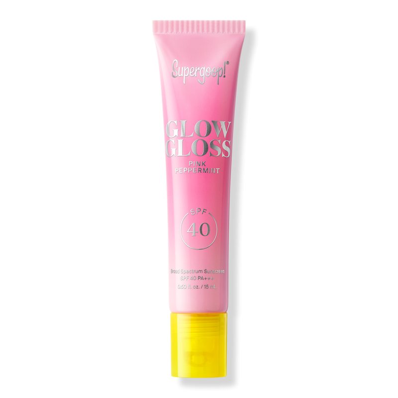 Glow Gloss SPF 40 Lip Balm with Peptides & Shea Butter - Pink Pepperment