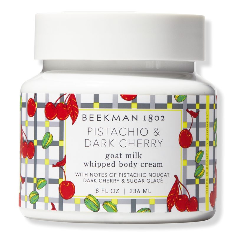 Goat Milk Whipped Body Cream - Pistachio & Dark Cherry