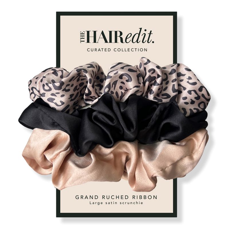 Grand Ruched Ribbon Scrunchies