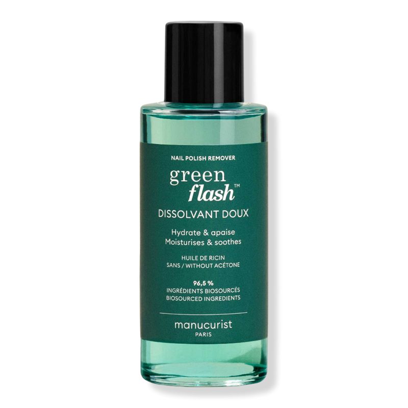 Green Flash Gel Nail Polish Remover, Acetone-Free Gel Polish Remover