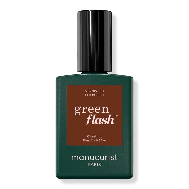Green Flash LED Gel Nail Polish, Non-Toxic Nail Polish - Chestnut