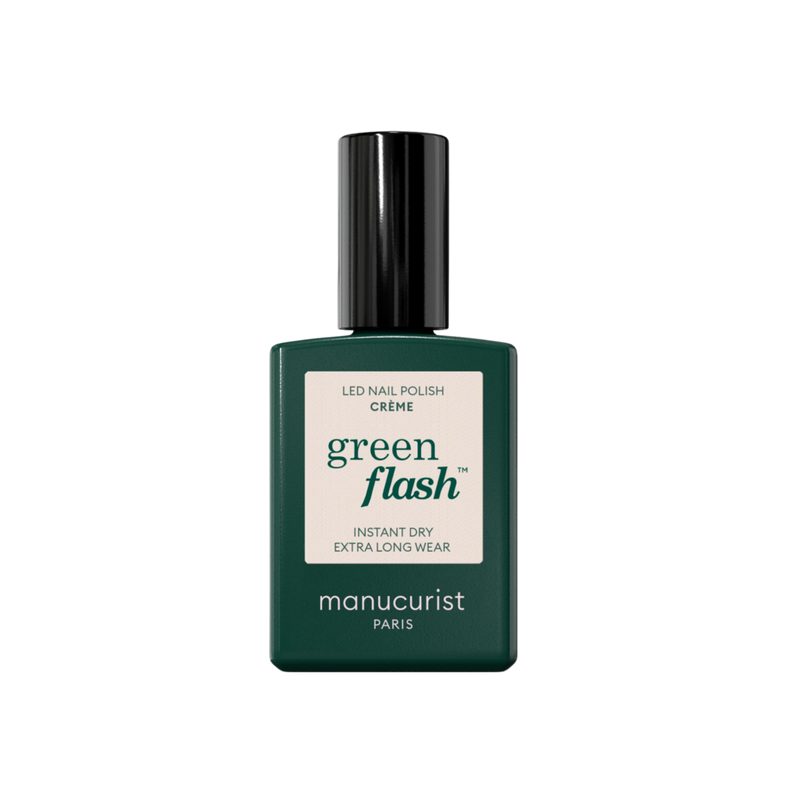 Green Flash LED Gel Nail Polish, Non-Toxic Nail Polish - Creme