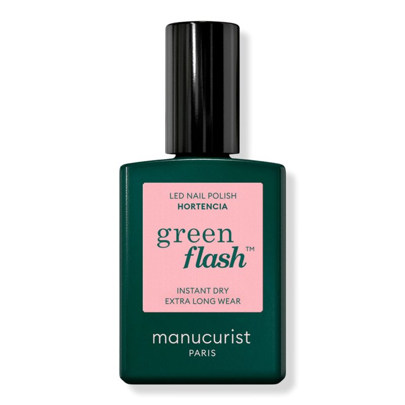 Green Flash LED Gel Nail Polish, Non-Toxic Nail Polish - Hortencia (a sheer pale pink)