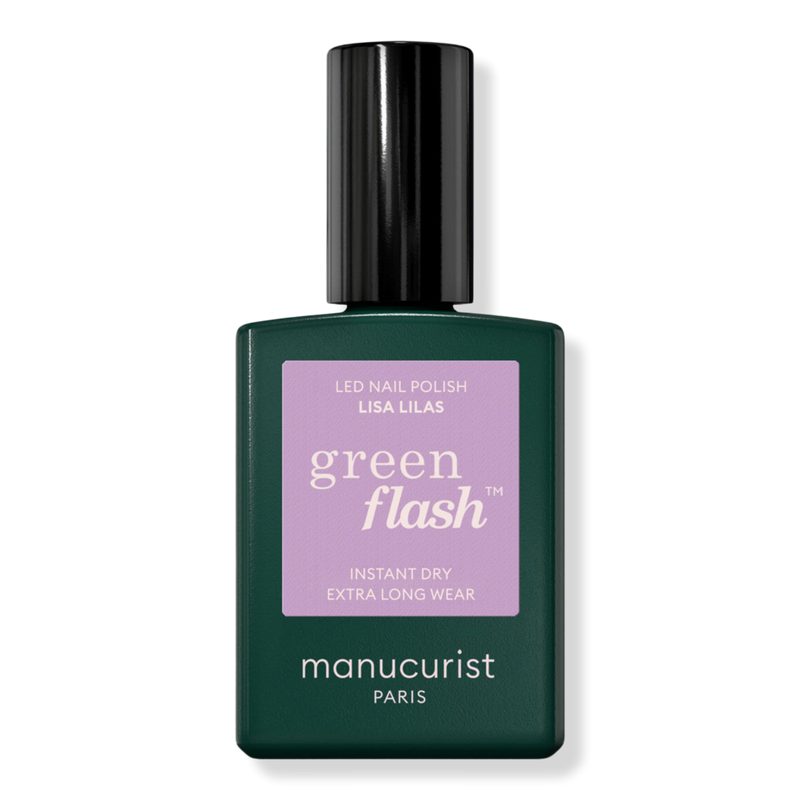 Green Flash LED Gel Nail Polish, Non-Toxic Nail Polish - Lisa Lilas (a lilac)