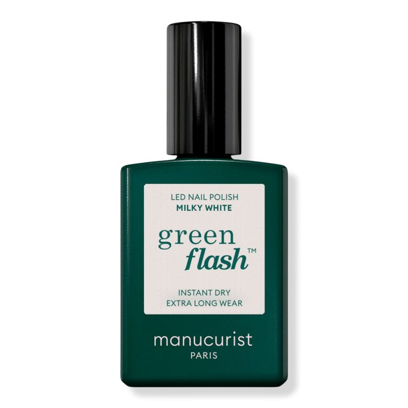 Green Flash LED Gel Nail Polish, Non-Toxic Nail Polish - Mermaid (a sheer holographic glitter)