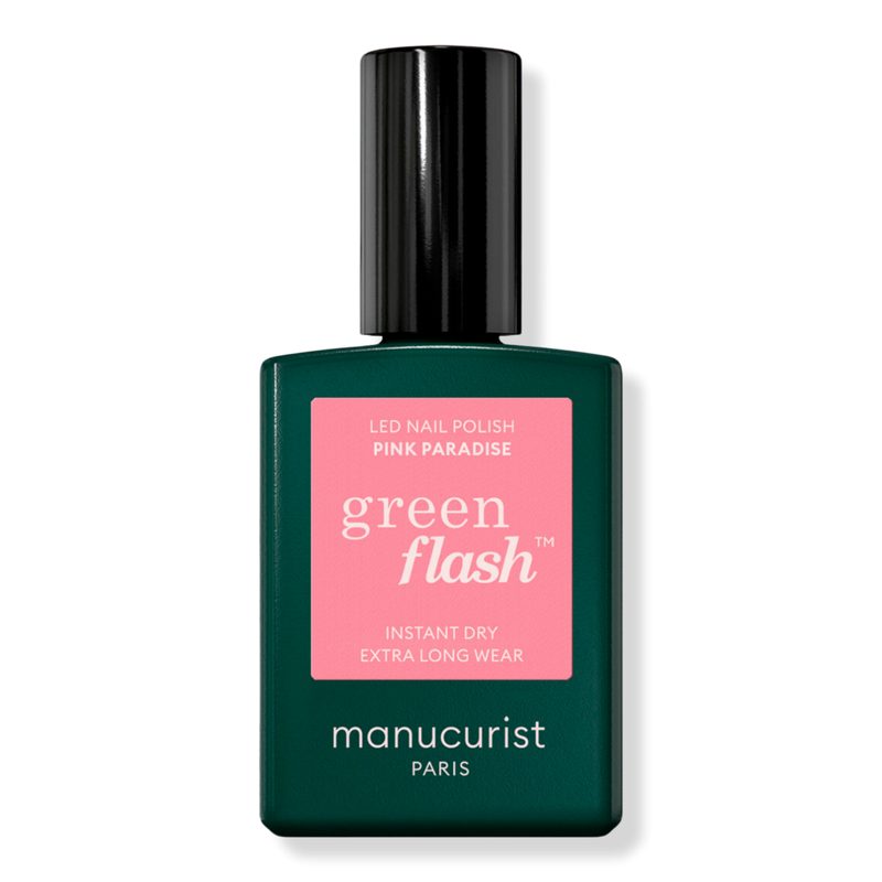 Green Flash LED Gel Nail Polish, Non-Toxic Nail Polish - Pink paradise (a candy pink)