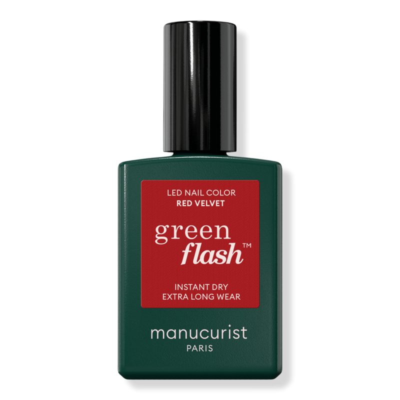 Green Flash LED Gel Nail Polish, Non-Toxic Nail Polish - Red Velvet
