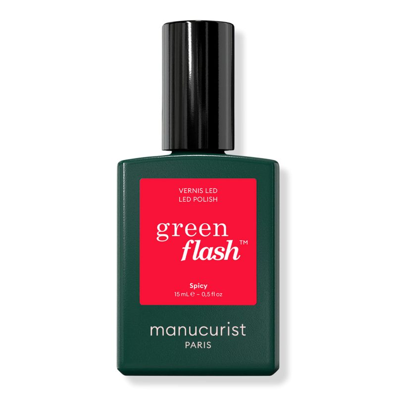 Green Flash LED Gel Nail Polish, Non-Toxic Nail Polish - Spicy