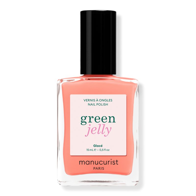 Green Jelly Nail Polish, Quick Dry, Non-Toxic Nail Polish with Gel-Like Finish - Glacé