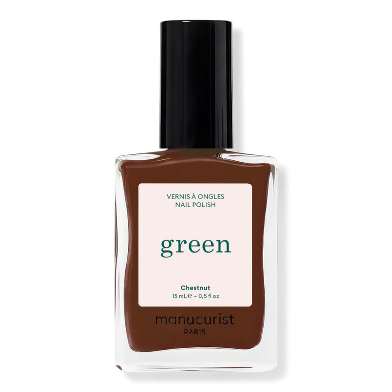 Green Nail Polish, Quick Dry, Non-Toxic Nail Polish with Gel-Like Finish - Chestnut (a hazelnut brown)