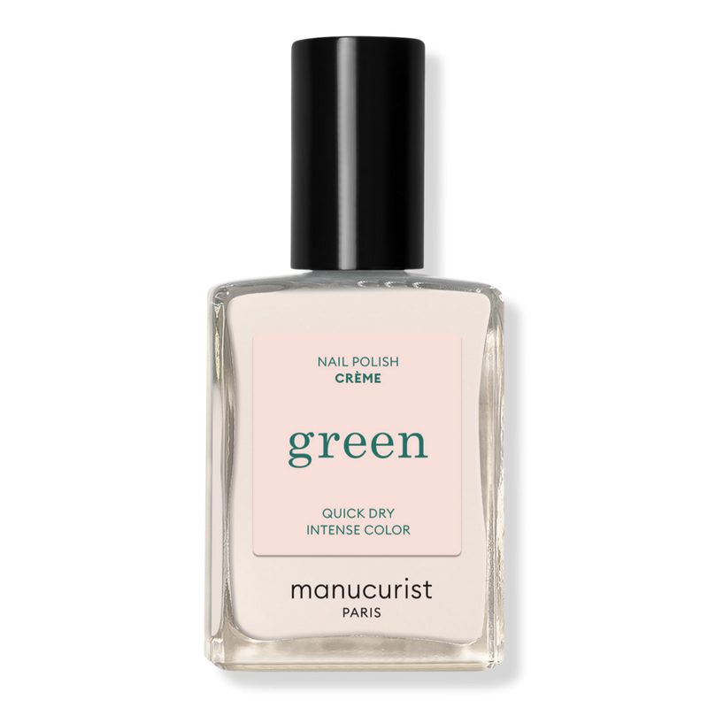 Green Nail Polish, Quick Dry, Non-Toxic Nail Polish with Gel-Like Finish - Creme (a milky off-white)
