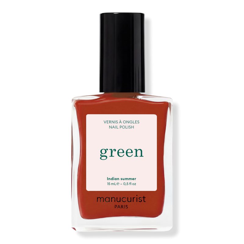 Green Nail Polish, Quick Dry, Non-Toxic Nail Polish with Gel-Like Finish - Indian Summer (an ochre red)