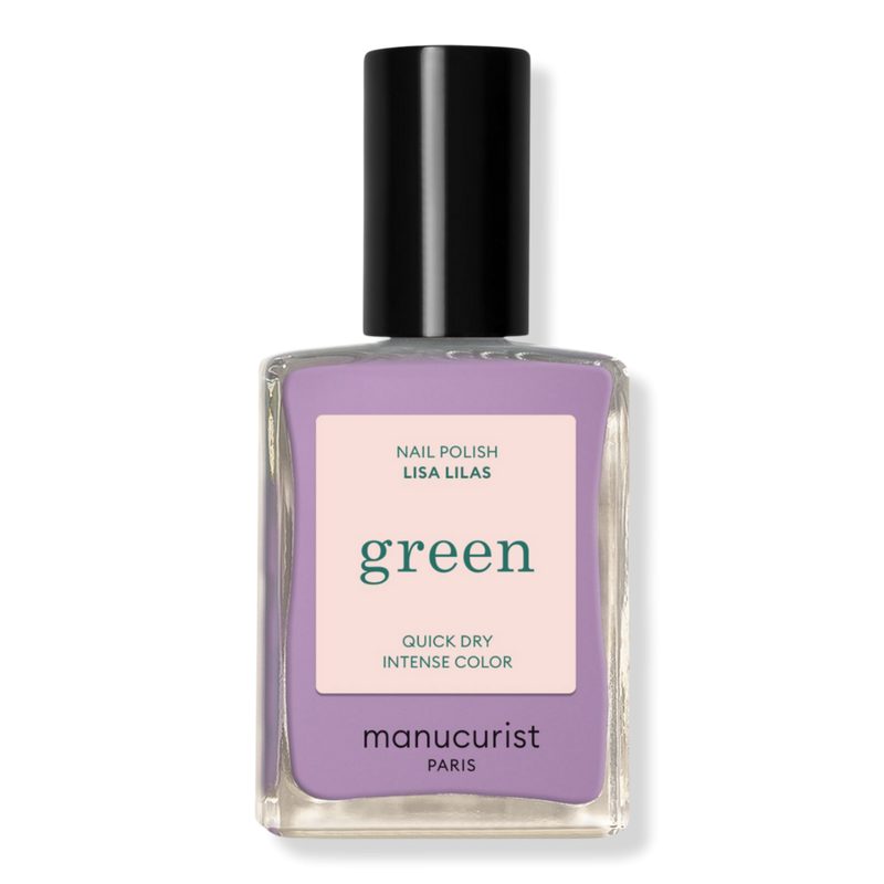 Green Nail Polish, Quick Dry, Non-Toxic Nail Polish with Gel-Like Finish - Lisa Lilas (a lilac)