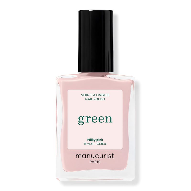 Green Nail Polish, Quick Dry, Non-Toxic Nail Polish with Gel-Like Finish - Milky Pink (a baby milky pink)