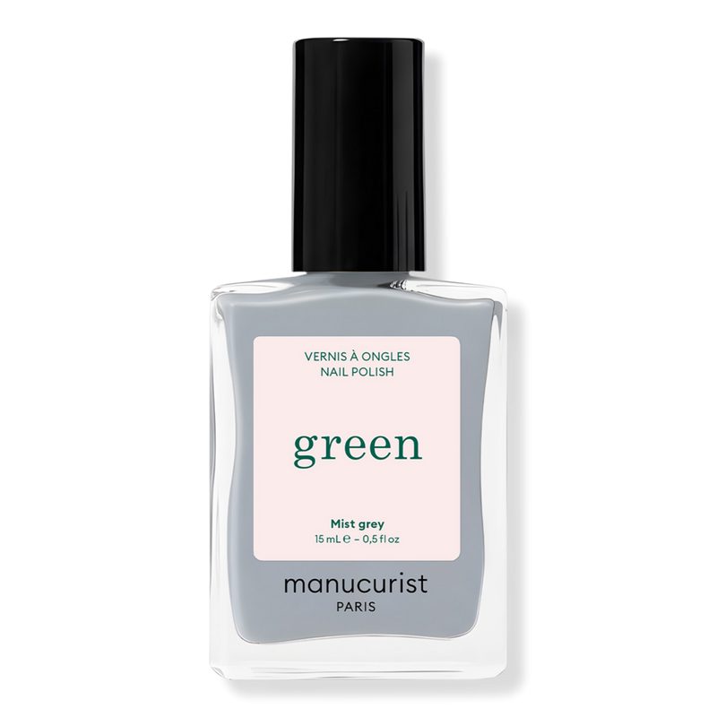 Green Nail Polish, Quick Dry, Non-Toxic Nail Polish with Gel-Like Finish - Mist grey (a blue with grey undertones)