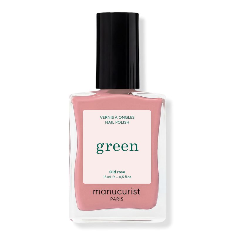 Green Nail Polish, Quick Dry, Non-Toxic Nail Polish with Gel-Like Finish - Old Rose ( a powder pink)