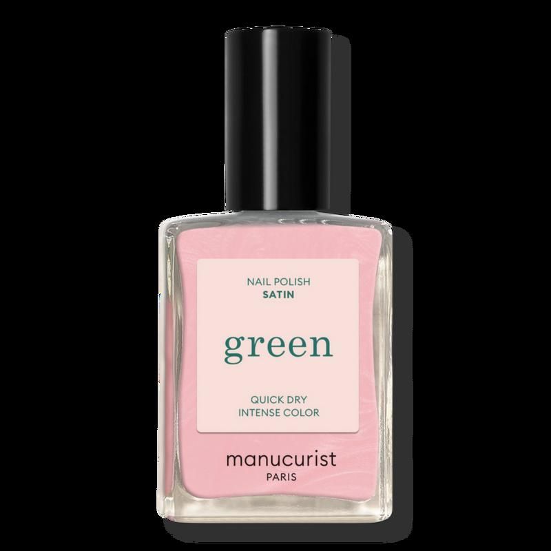Green Nail Polish, Quick Dry, Non-Toxic Nail Polish with Gel-Like Finish - Satin (a pale pearly pink)