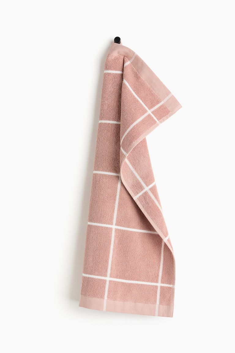 Grid-Patterned Hand Towel