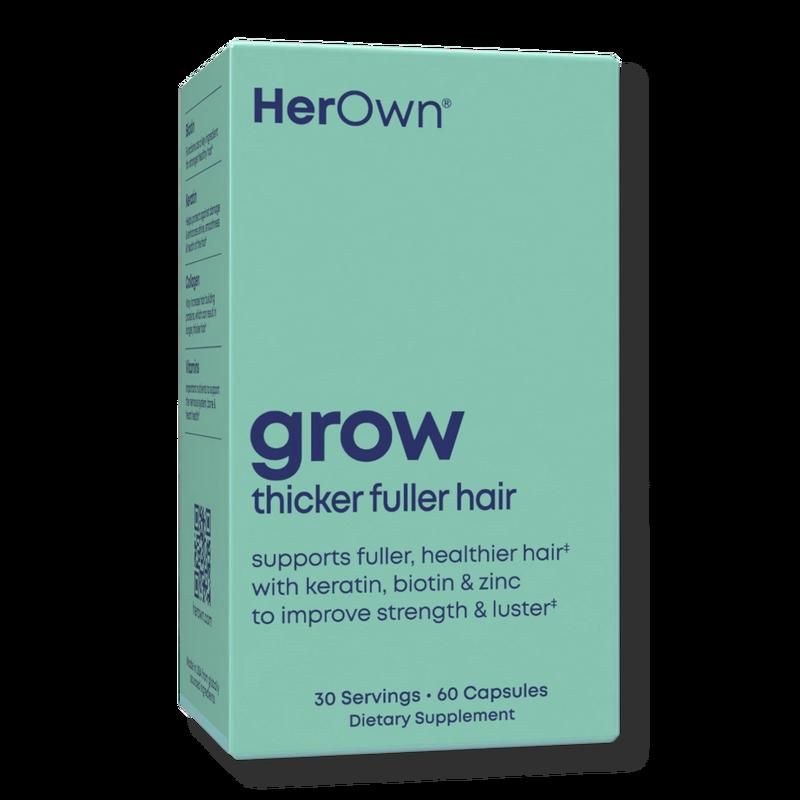Grow Capsules: Supports Fuller, Healthier Hair with Keratin, Biotin and Zinc