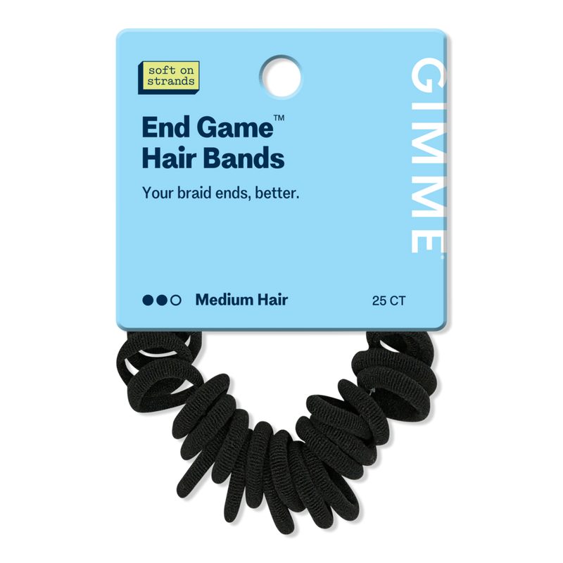 Hair Band Medium Braid Ends - Black