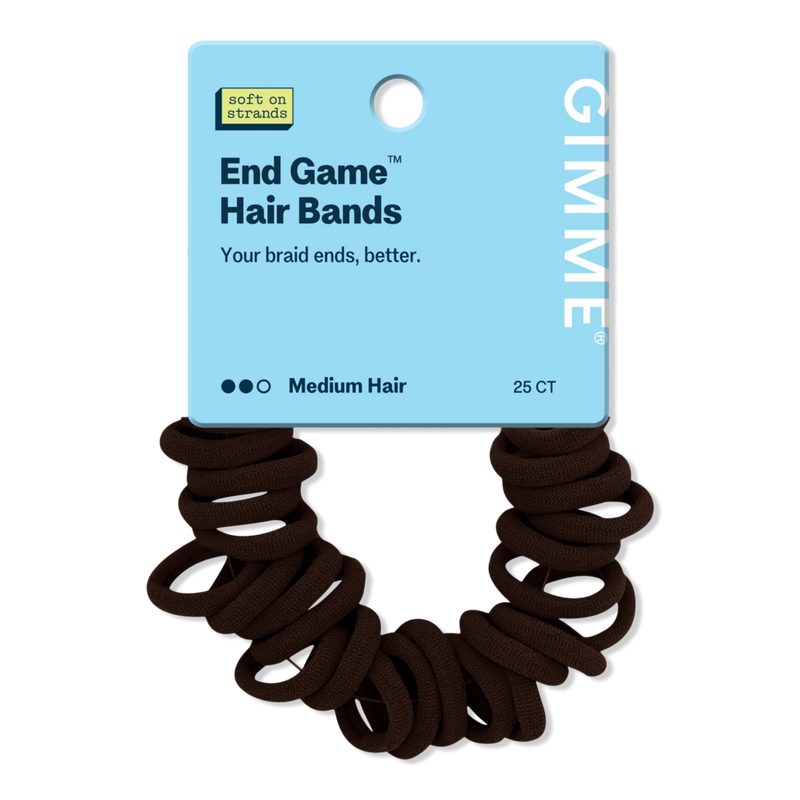 Hair Band Medium Braid Ends - Dark Brown