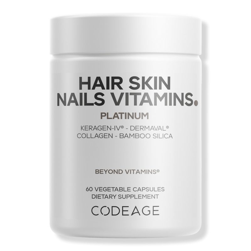 Hair Skin Nails Vitamins Platinum with Collagen & Keratin