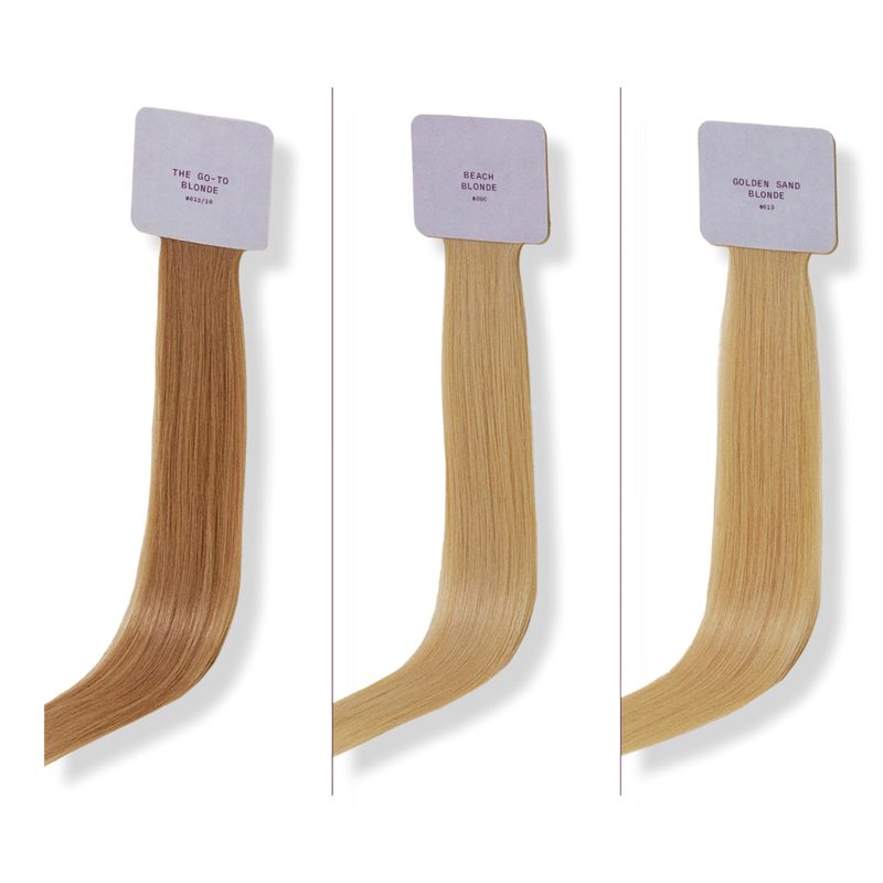 Halo Hair Extensions Blonde Swatch Set