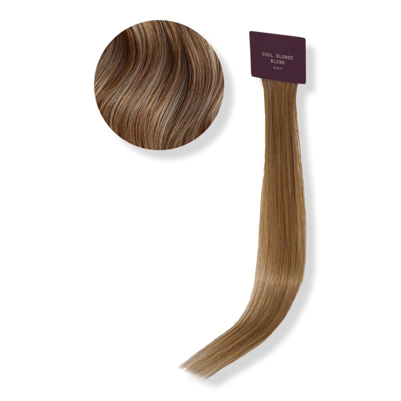 Halo Hair Extensions Color Swatch - Cool Blonde Blend #18/6