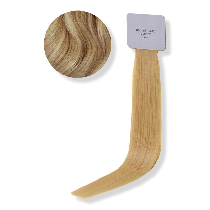 Halo Hair Extensions Color Swatch - Golden Sand Blonde #613