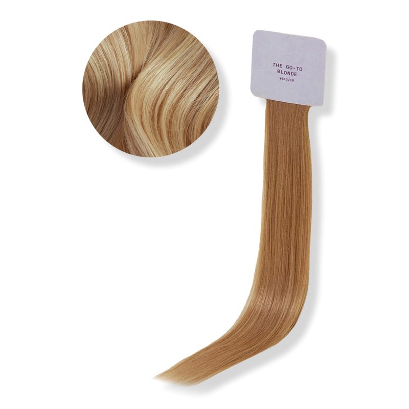 Halo Hair Extensions Color Swatch - The Go-To Blonde #613/10