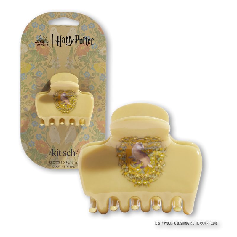 Harry Potter x Kitsch Recycled Plastic Cloud Claw Clip - Hufflepuff
