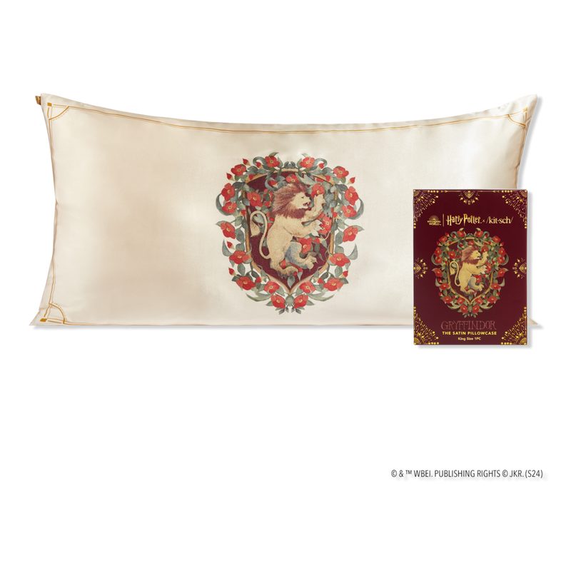 Harry Potter x Kitsch Satin Pillowcase King - Gryffindor